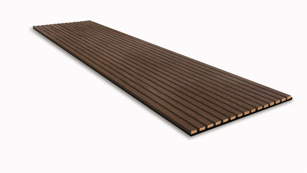 Akustikpaneel Nussbaum kaffee – 244 × 60 cm, 10 mm