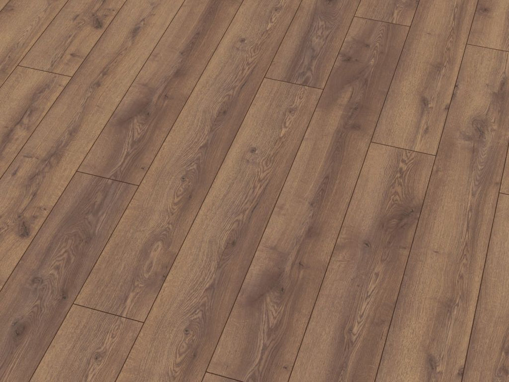 Laminat Berg Eiche braun – Lang- & Breitdiele 10 mm mit Feuchteschutz