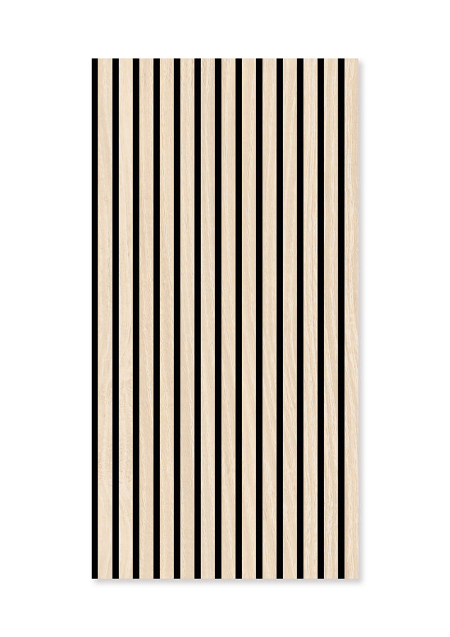 Modulares Akustik-Wandpaneel Letea Eiche MDF – 52 × 104 cm