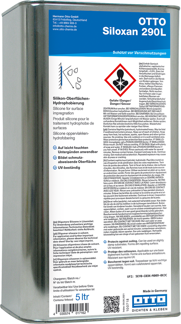 OTTO Siloxan 290L – Die Silikon-Oberflächen-Hydrophobierung