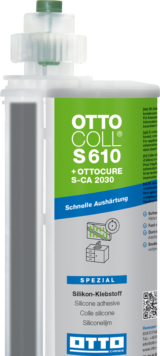 OTTOCOLL® S 610 – Der 2K-Silikon-Klebstoff