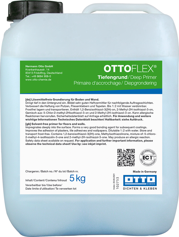 OTTOFLEX® Tiefengrund – Die haftverbessernde Grundierung zur Verfestigung des Untergrunds