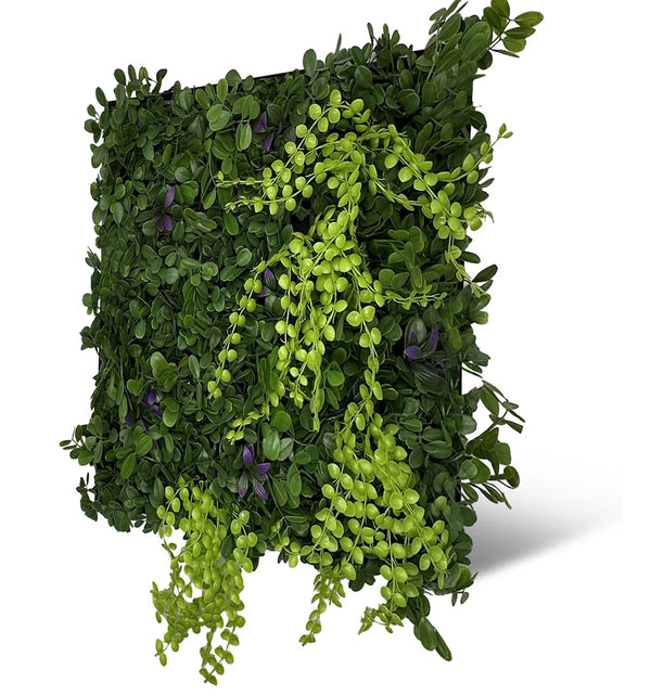 Pflanzen-Wandpaneel Cascade Mixed Flora – modular, 52 × 52 cm