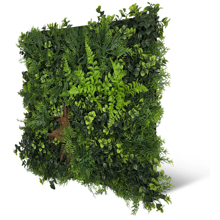 Pflanzen-Wandpaneel Feral Green Mixed Flora – modular, 52 × 52 cm