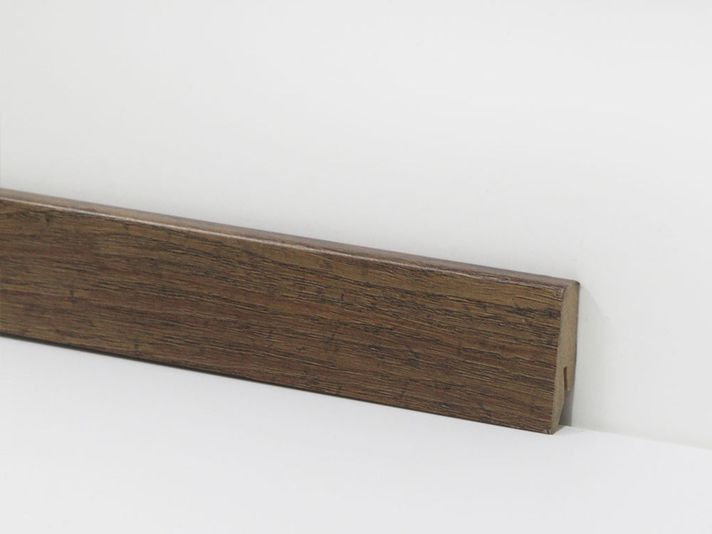 Sockelleiste 58 mm Holzoptik dunkelbraun – Dekor-Nr. 8131