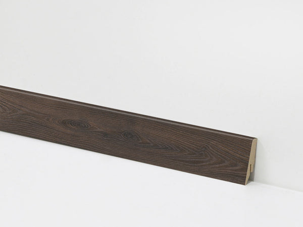 Sockelleiste 58 mm Holzoptik dunkelbraun – Dekor-Nr. 8218