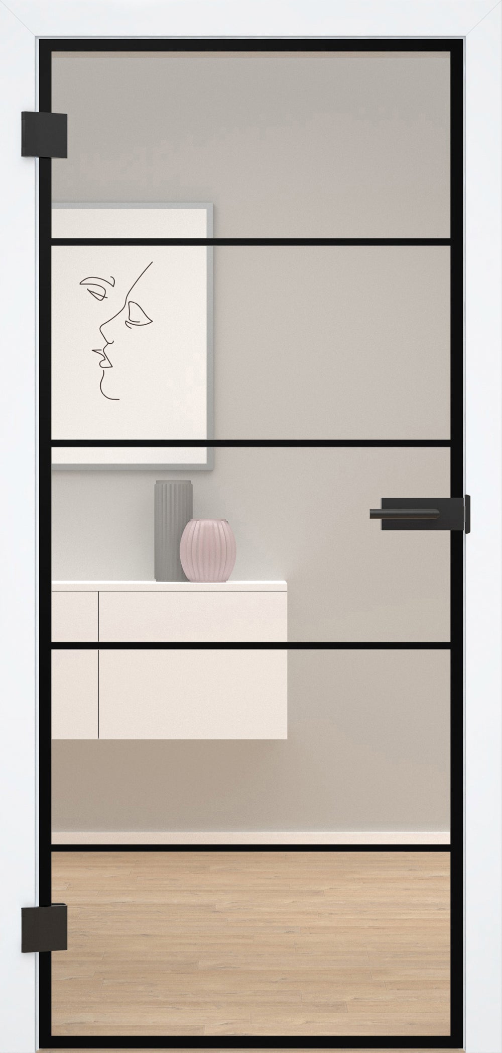 Glastür Blackmotive