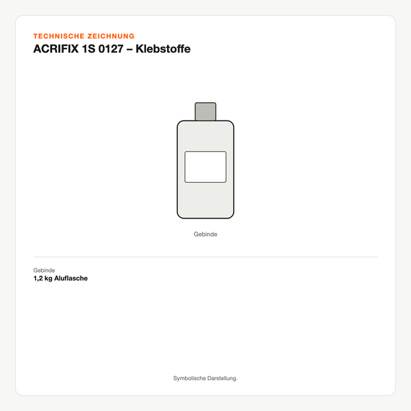 Technische Zeichnung: ACRIFIX® 1S 0127 – Klebstoffe