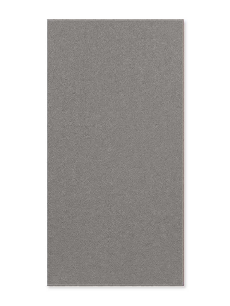 Akustik-Filzpaneel Steingrau – 52 × 104 cm, mit Fase