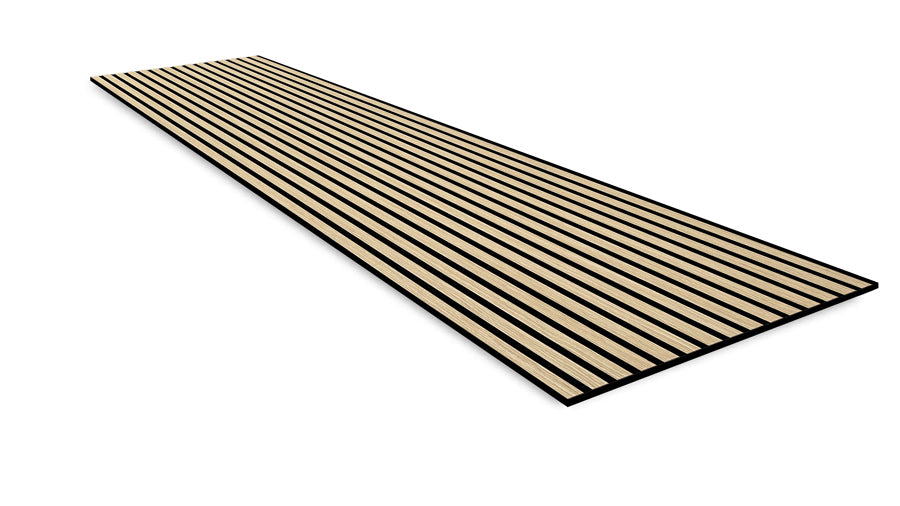 Akustikpaneel Eiche hell Echtholzfurnier – 244 × 60 cm, 10 mm