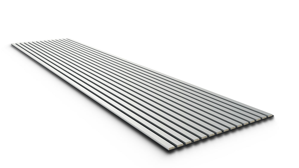 Akustikpaneel Silber – 260 × 60 cm, 17 mm