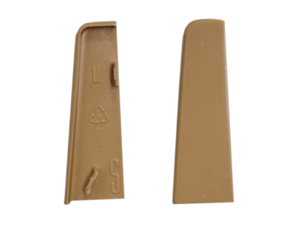 Endkappen für Sockelleiste 58 mm, Eiche (2 Stück)