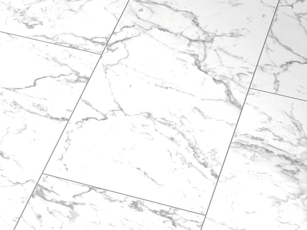 Hochglanz-Laminat Carrara Marmor – Fliesenoptik 81 × 40 cm, 8 mm