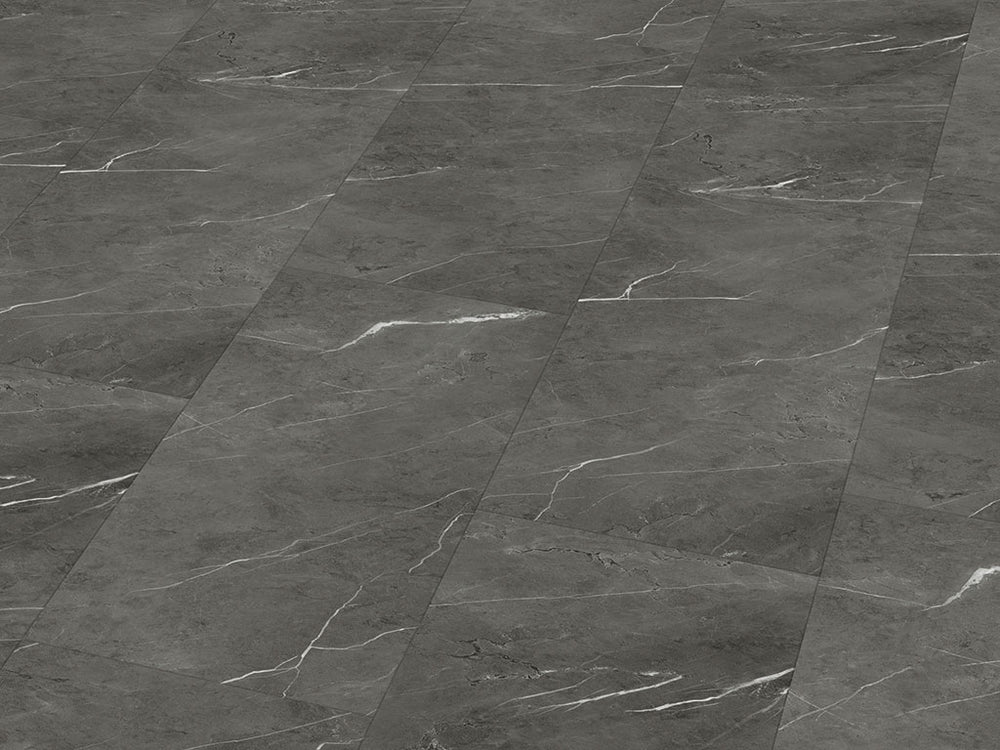 Klick-Vinyl Bolder Marmor – Fliese 5 mm mit Trittschall