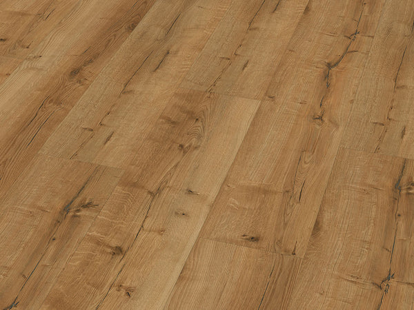Klick-Vinyl Tarifa Eiche – Lang- & Breitdiele 5,5 mm mit Trittschall (Kork)