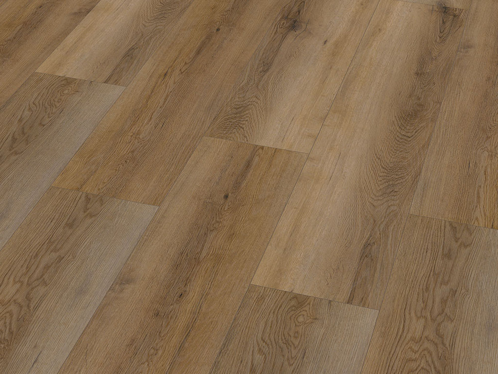 Klick-Vinyl Wullen Eiche – Breitdiele 5 mm mit Trittschall