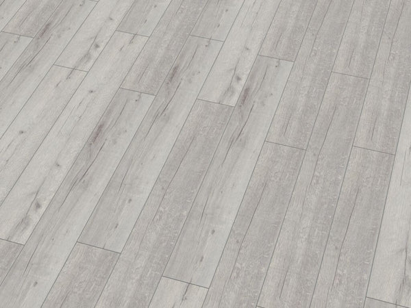 Laminat Rip Oak Weiß – Landhausdiele 12 mm mit Feuchteschutz