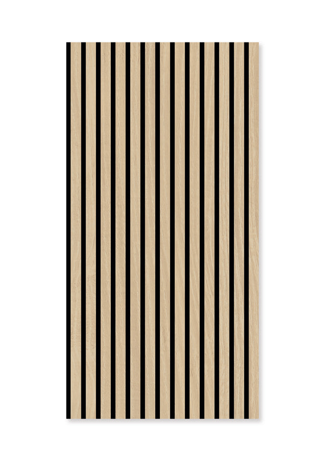 Modulares Akustik-Wandpaneel Fanal Eiche MDF – 52 × 104 cm