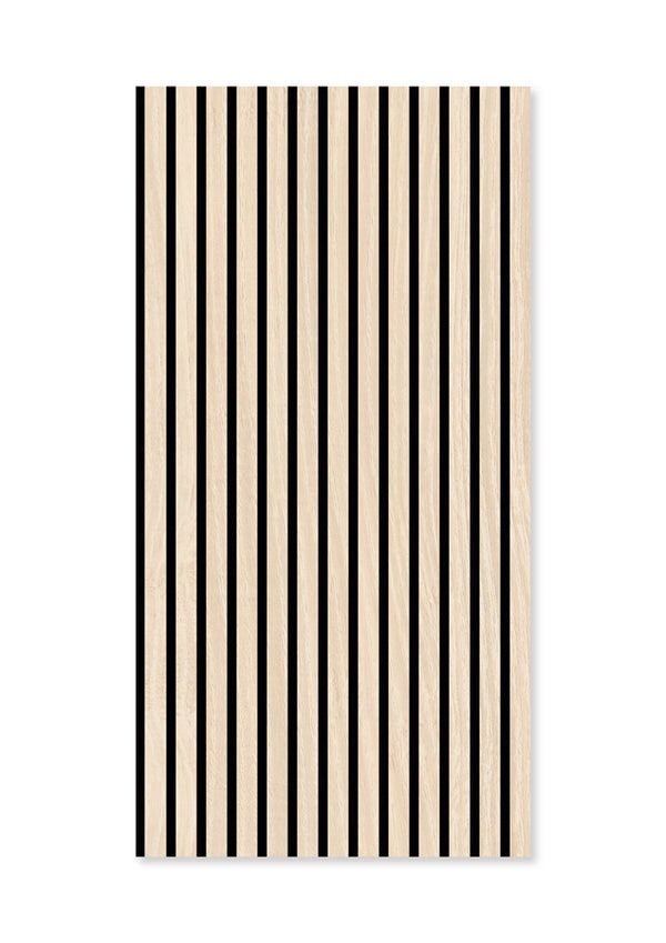 Modulares Akustik-Wandpaneel Letea Eiche MDF – 52 × 104 cm