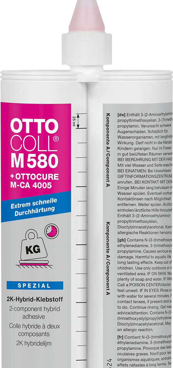 OTTOCOLL® M 580 – Der extrem schnelle 2K-Hybrid-Klebstoff