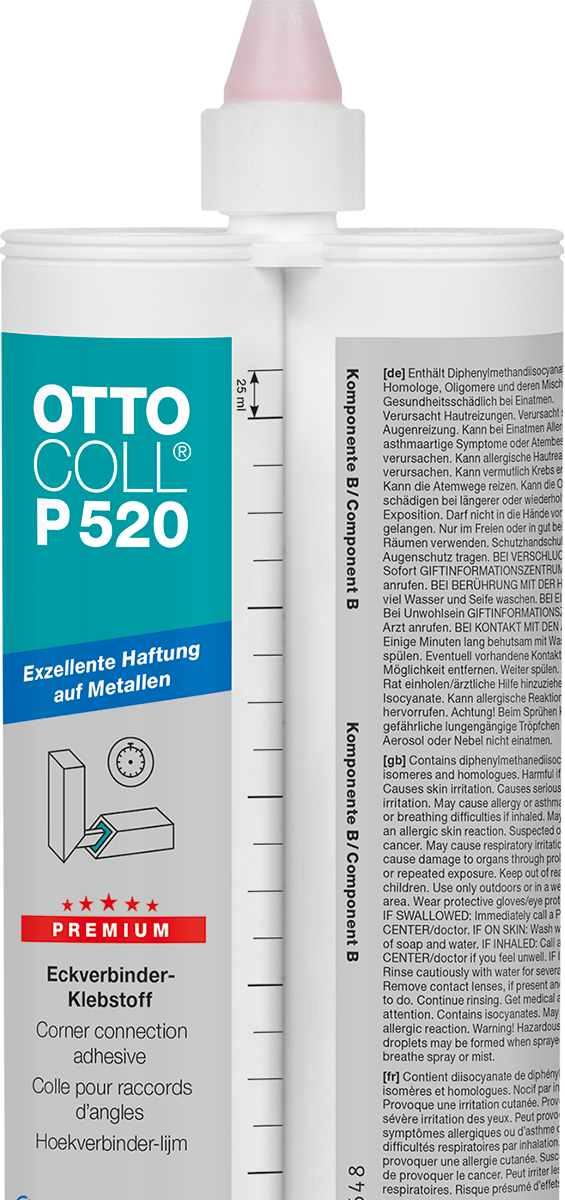 OTTOCOLL® P 520 SP 6319 – Der 2K-PU-Klebstoff zur Klebung von Eckverbindern