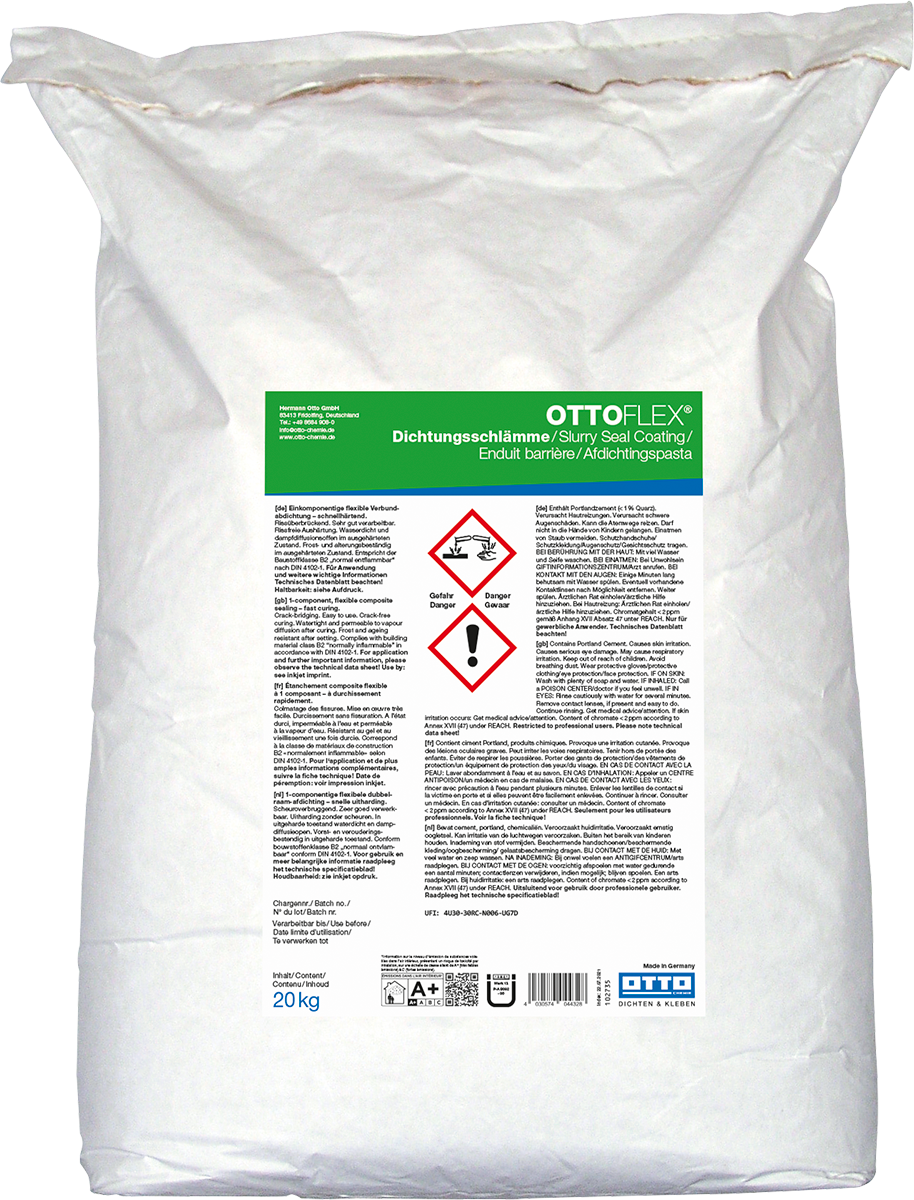 OTTOFLEX® Dichtungsschlämme – Die hoch beanspruchbare Verbundabdichtung