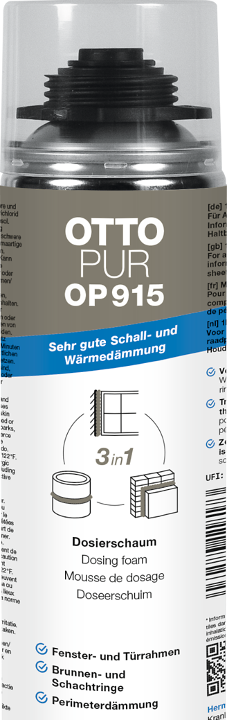 OTTOPUR OP 915 – Der 3in1 Dosierschaum mit sehr guter Schall- und Wärmedämmung