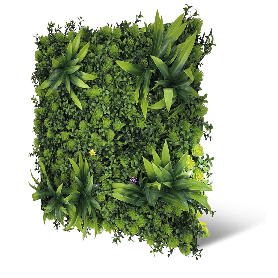 Pflanzen-Wandpaneel Tropical Mixed Flora – modular, 52 × 52 cm