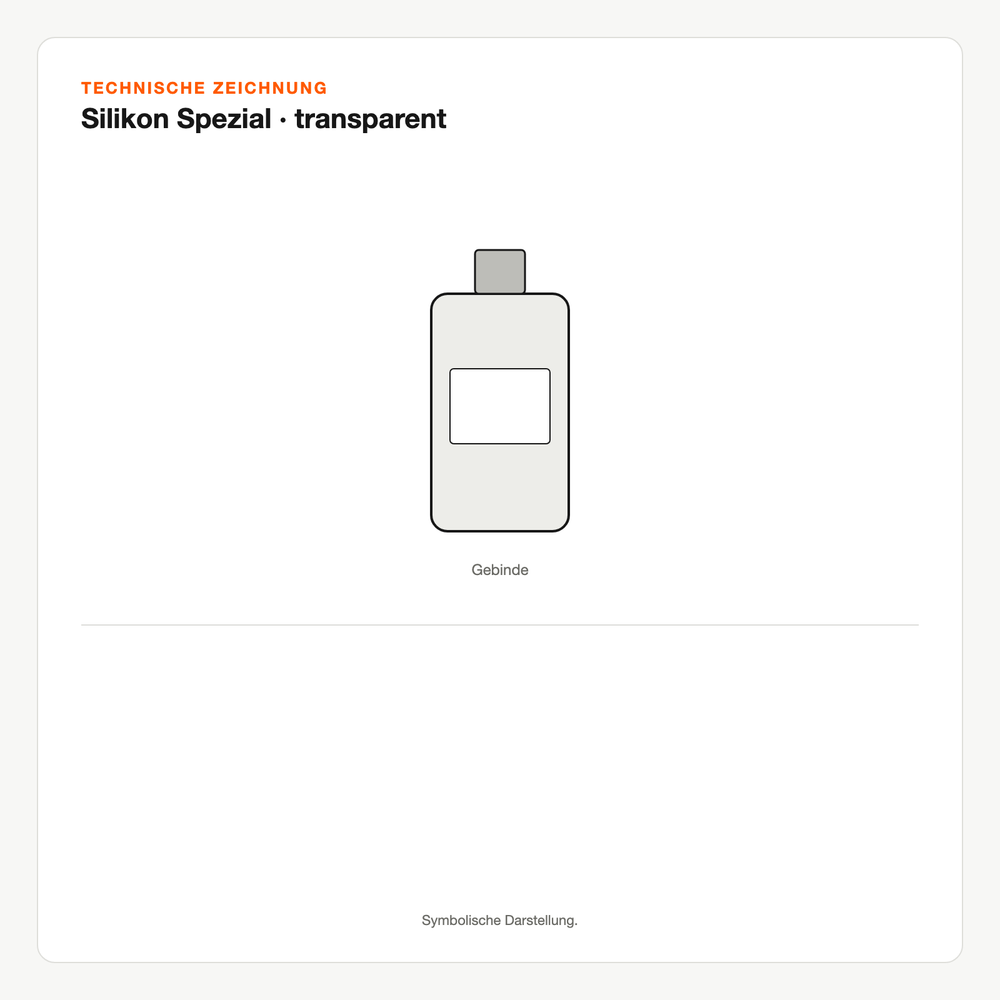 Technische Zeichnung: Silikon Spezial | transparent