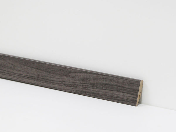 Sockelleiste 58 mm Holzoptik dunkelgrau – Dekor-Nr. 8027