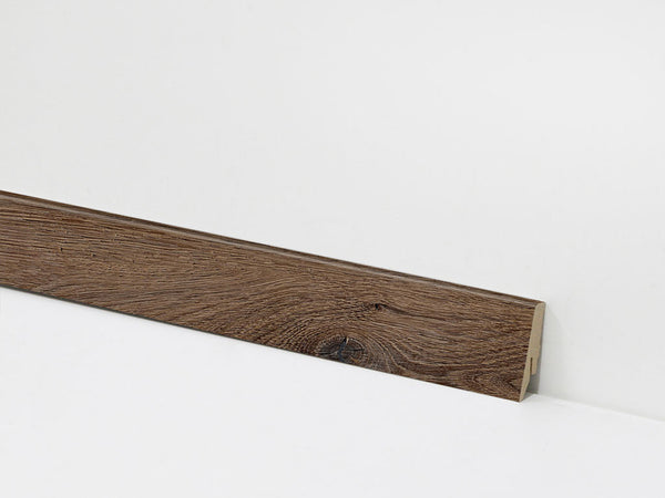 Sockelleiste 58 mm Holzoptik Eiche dunkelbraun – Dekor-Nr. 3522