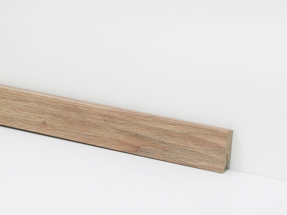 Sockelleiste 58 mm Holzoptik Eiche hell – Dekor-Nr. 8069