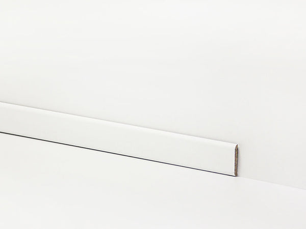 Sockelleiste weiß – 40 × 6 mm, 2,6 m lang