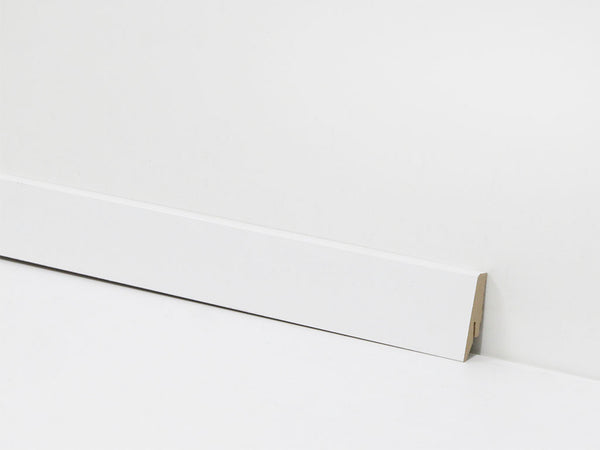 Sockelleiste weiß – 58 × 18 mm, 2,4 m lang