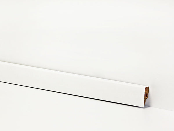 Sockelleiste weiß Weimarer Profil – 40 × 16 mm, 2,5 m lang