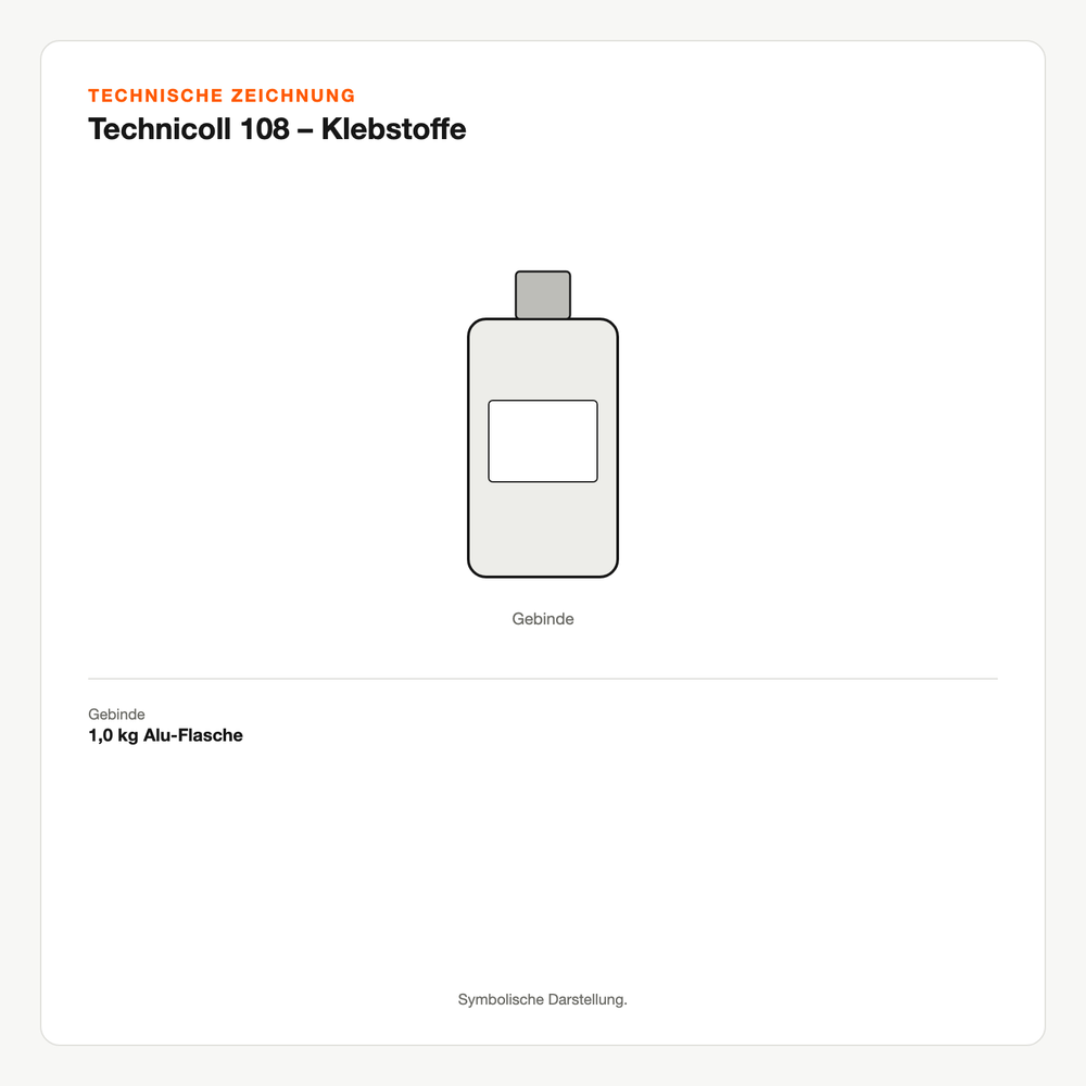 Technische Zeichnung: Technicoll® 108 – Klebstoffe