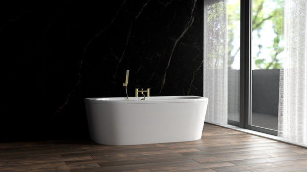Wandplatte Marmor Carrara-Schwarz Supermatt – Großformat 305 × 112 cm, 8 mm