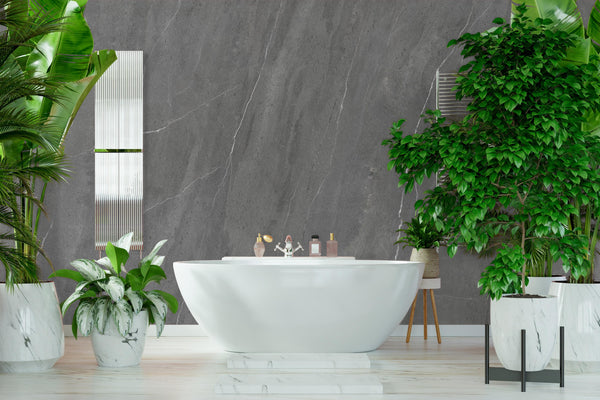 Wandplatte Marmor Imperiale-Grau Supermatt – Großformat 305 × 112 cm, 8 mm