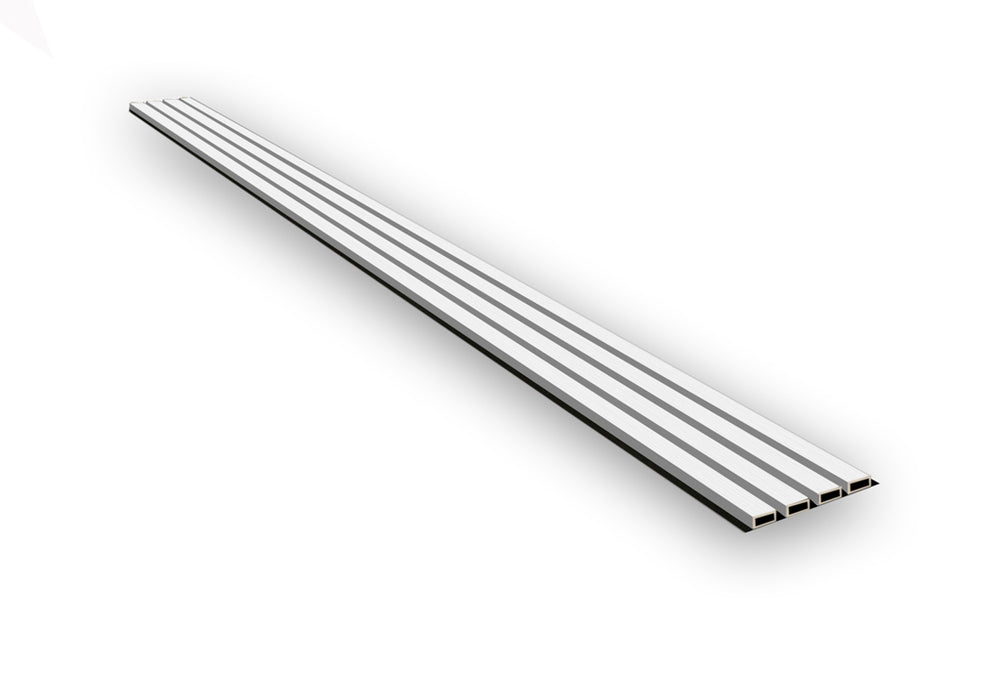 WPC-Wandpaneel außen Weiß – 235 × 21,9 cm, 26 mm