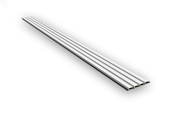 WPC-Wandpaneel außen Weiß – 235 × 21,9 cm, 26 mm